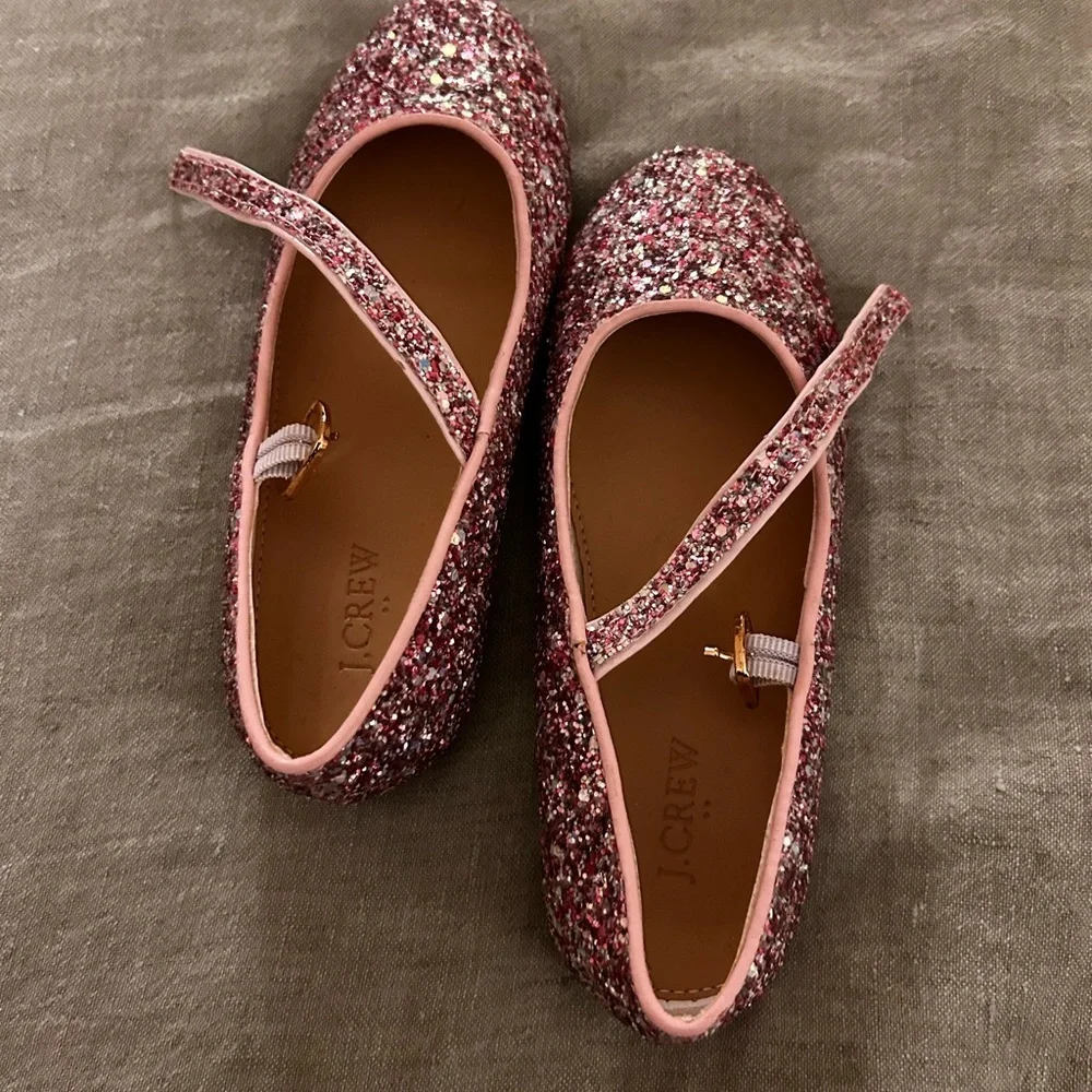 J. Crew Pink Glitter Kids Shoes
